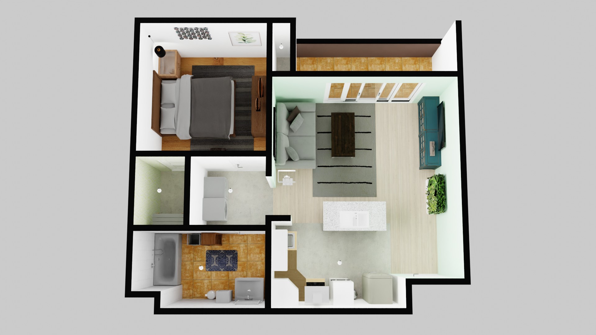 Residence 208 floor plan